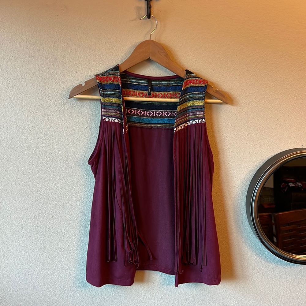 Boutique fringe vest